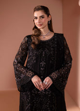 Murawwat By Lavish Premium Luxury Embroidered Chiffon 3 Piece Unstitched Suit LP25MLC D-02 MIDNIGHT LUXE